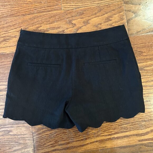 LOFT Riviera Shorts in Scalloped Linen Cotton Size 0 Preppy Classic - Picture 11 of 12